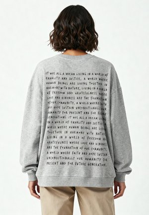 ALL A DREAM BACK PRINT UNISEX - Sweatshirt - mottled grey
