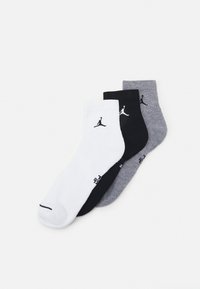 EVERYDAY CUSH ANKLE UNISEX 3 PACK - Chaussettes de sport - white/carbon heather/black