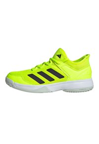 adidas Performance UBERSONIC 4 KIDS - da tennis per terra battuta - lucid lemon aurora black crystal jade