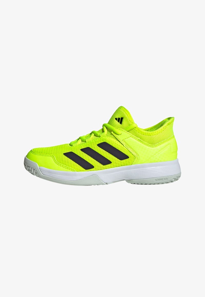 adidas Performance UBERSONIC 4 KIDS - Chaussures de tennis pour terre-battueerre battue - lucid lemon aurora black crystal jade
