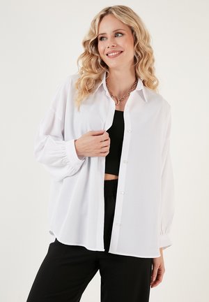 Button-down blouse - white
