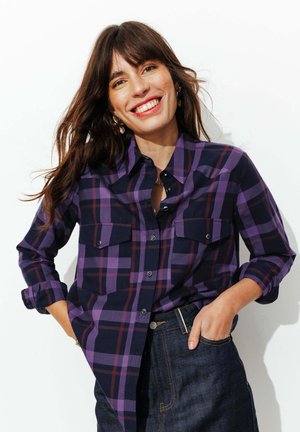 Chemisier - carreaux violets
