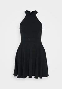RUBY HALTER NECK SKATER - Haljina od žerseja - black