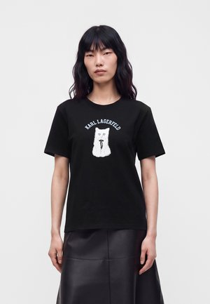 KARL LAGERFELD, IKON CHOUPETTE - Camiseta estampada - black
