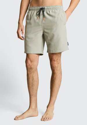 TOM TAILOR TOM TAILOR BEACHWEAR/BADEMODE BADESHORTS MIT KORDELZUG - Badeshorts - greyish shadow olive