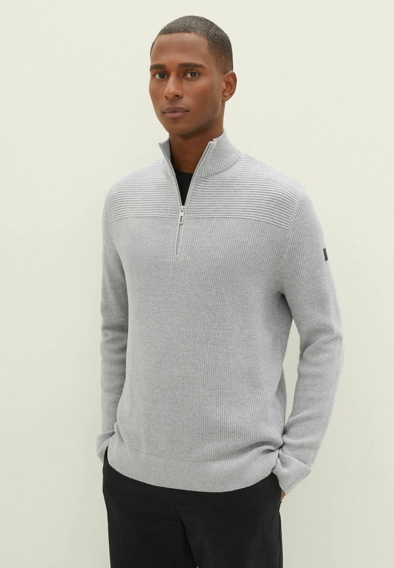 TOM TAILOR Pulóver - grey heather melange