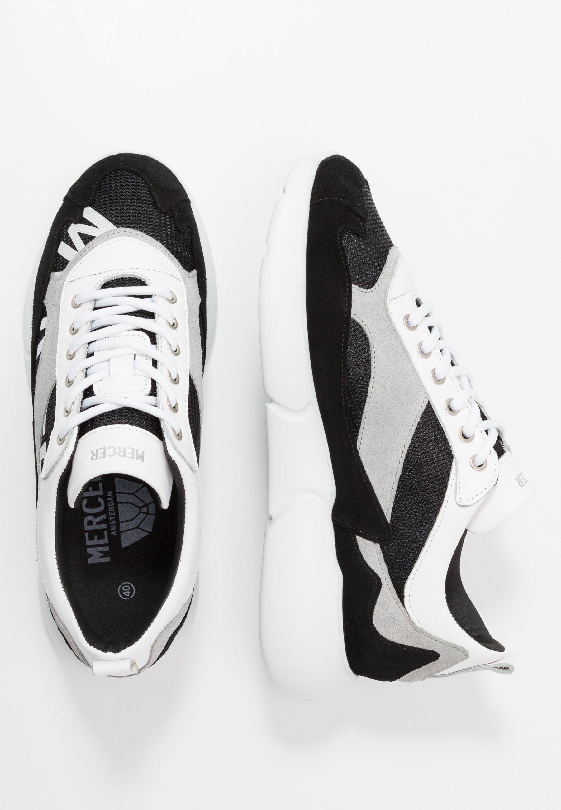 Mercer Amsterdam Joggesko blackwhitesvart Zalando.no Mercer Amsterdam THE W3RD Joggesko blackwhitesvart