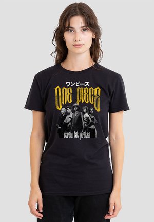 ONE PIECE GROUP SHOT ANIME BAND - Print T-shirt - black