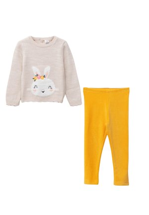 CREW NECK LONG SLEEVE  SET - Jumper - beige