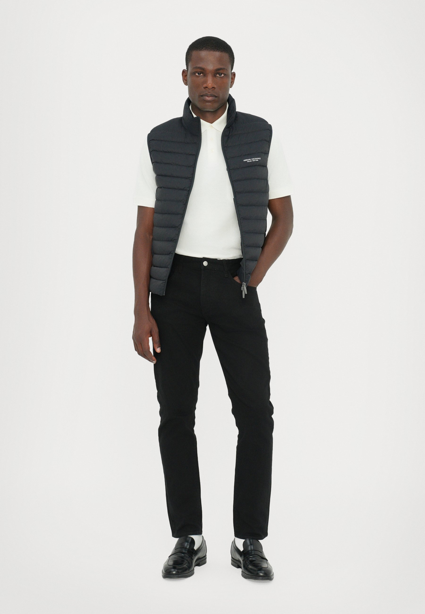 Armani Exchange Waistcoat - deep navy/dark blue - Zalando