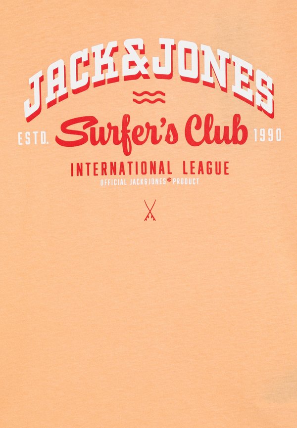 JJELOGO TEE O-NECK JNR - Print T-shirt - peach parfait3