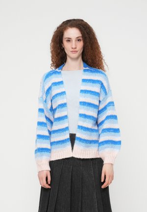 VMMAYBE STRIPE OPEN CARDIGAN - Vest - cashmere blue