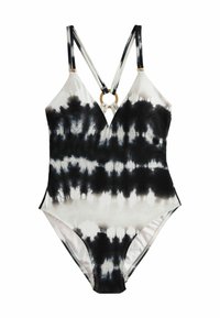 Next STRAPPY RING BACK TUMMY CONTROL  - Ujumistrikoo - monochrome tie dye