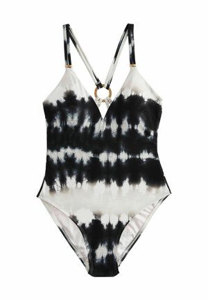 Next STRAPPY RING BACK TUMMY CONTROL  - Maillot de bain - monochrome tie dye