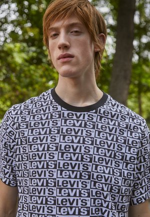 RELAXED FIT GRAPHIC TEE - T-shirt basic - repeat white