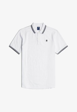 G-STAR, DUNDA SLIM STRIPE - Poloshirt - white