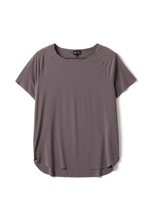 Altavia, TECHNICAL T-SHIRT WITH SIDE PANELS ALTAVIA WITH DEBORAH COMPAGNONI - Print T-shirt - wine purple