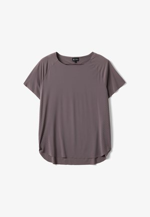 Altavia, TECHNICAL T-SHIRT WITH SIDE PANELS ALTAVIA WITH DEBORAH COMPAGNONI - Print T-shirt - wine purple