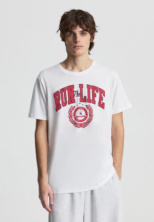 T-shirt con stampa - bianco ottico