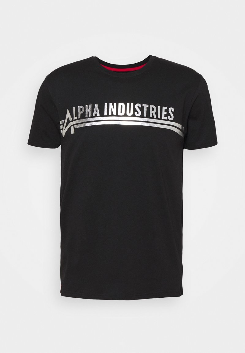 Alpha Industries Triko s potiskem - black