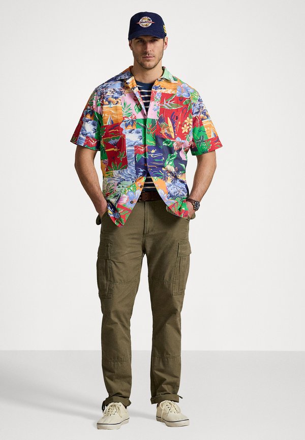 PATCHWORK PRINT OXFORD CAMP SHIRT - Shirt3