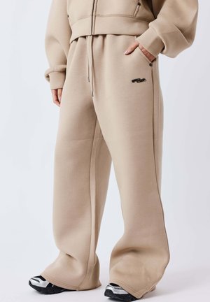 BAS DE JOGGING NÉOPRÈNE - Pantalones deportivos - taupe