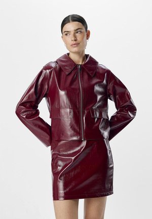 Object TEXAS - Keinonahkatakki - cabernet