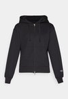 ICONS FULL ZIP HOODIE WITH TONAL LOGO - Sweatjakke - black