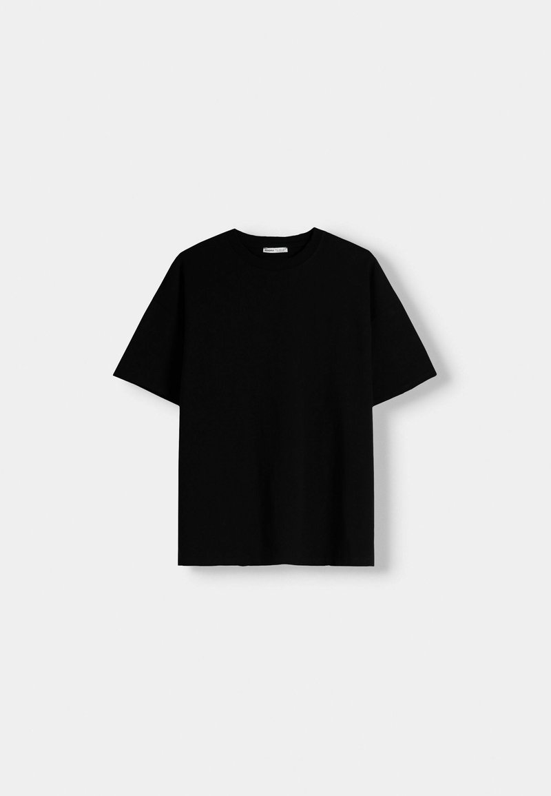 Bershka T-shirt basic zwart