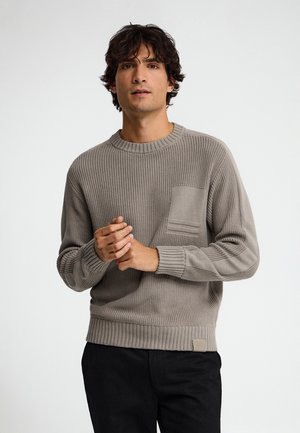 Polo Club, PULLOVER MAN VOSGES LONG SLEEVE REGULAR FIT - Jersey de punto - taupe