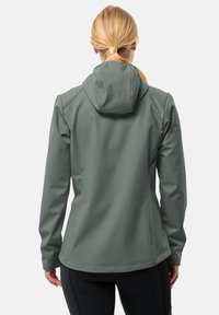 Jack Wolfskin BORNBERG HOODY - Giacca softshell - hedge green