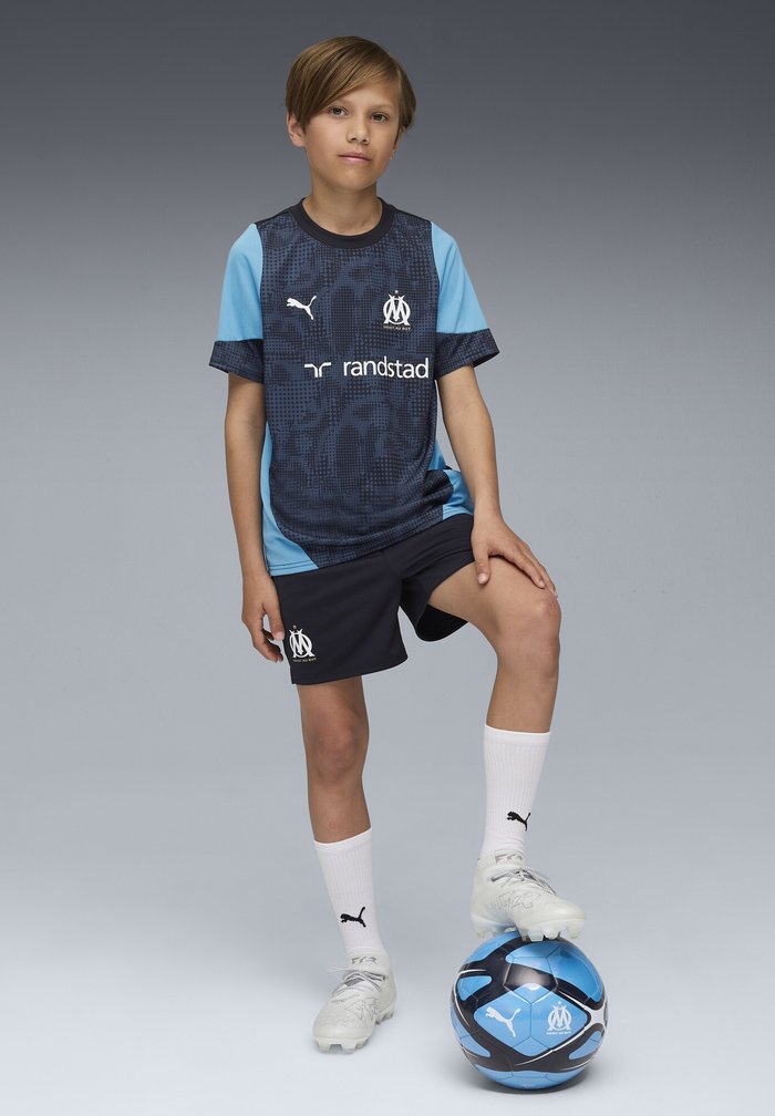 PUMA OLYMPIQUE DE MARSEILLE TRAINING PANTS YOUTH - Club wear - new navy/white