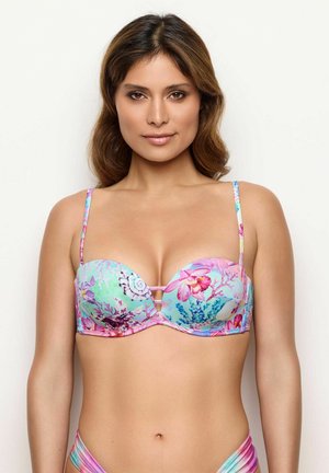 Sutien costum de baie din două piese - multicolor with print