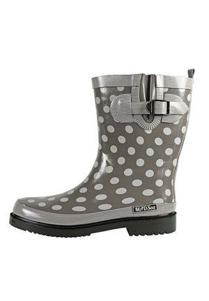 Wellies - grau/weiß