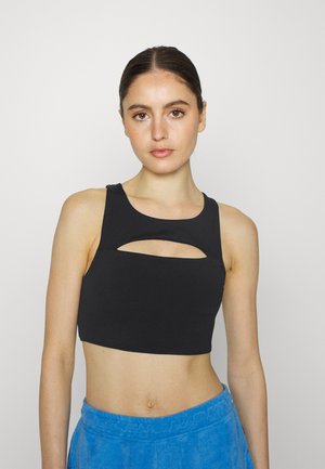 SMOOTHING CUT OUT VESTLETTE - Débardeur - black