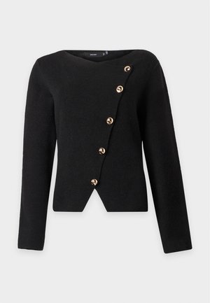 Vero Moda, VMVIENNA O NECK WRAP - Kardigán - black