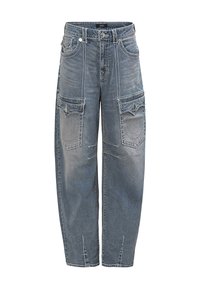 True Religion BAILEY BARREL - Wide leg - mediumwash/blauw - Zalando.be