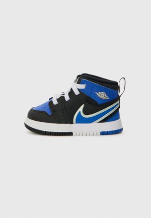 Jordan JORDAN 1 UNISEX - Sneakers basse - black/game royal/white/light silver-coloured
