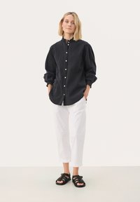 FERAHPW SH - Paitapusero - washed black denim