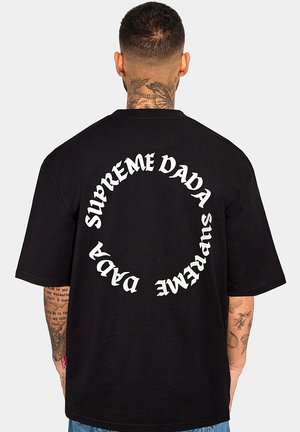OVERSIZED RUNDLOGO  - Print T-shirt - schwarz
