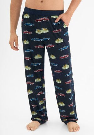 LEOPARDS IN CARS LONG  - Pyjamabroek - dark blue