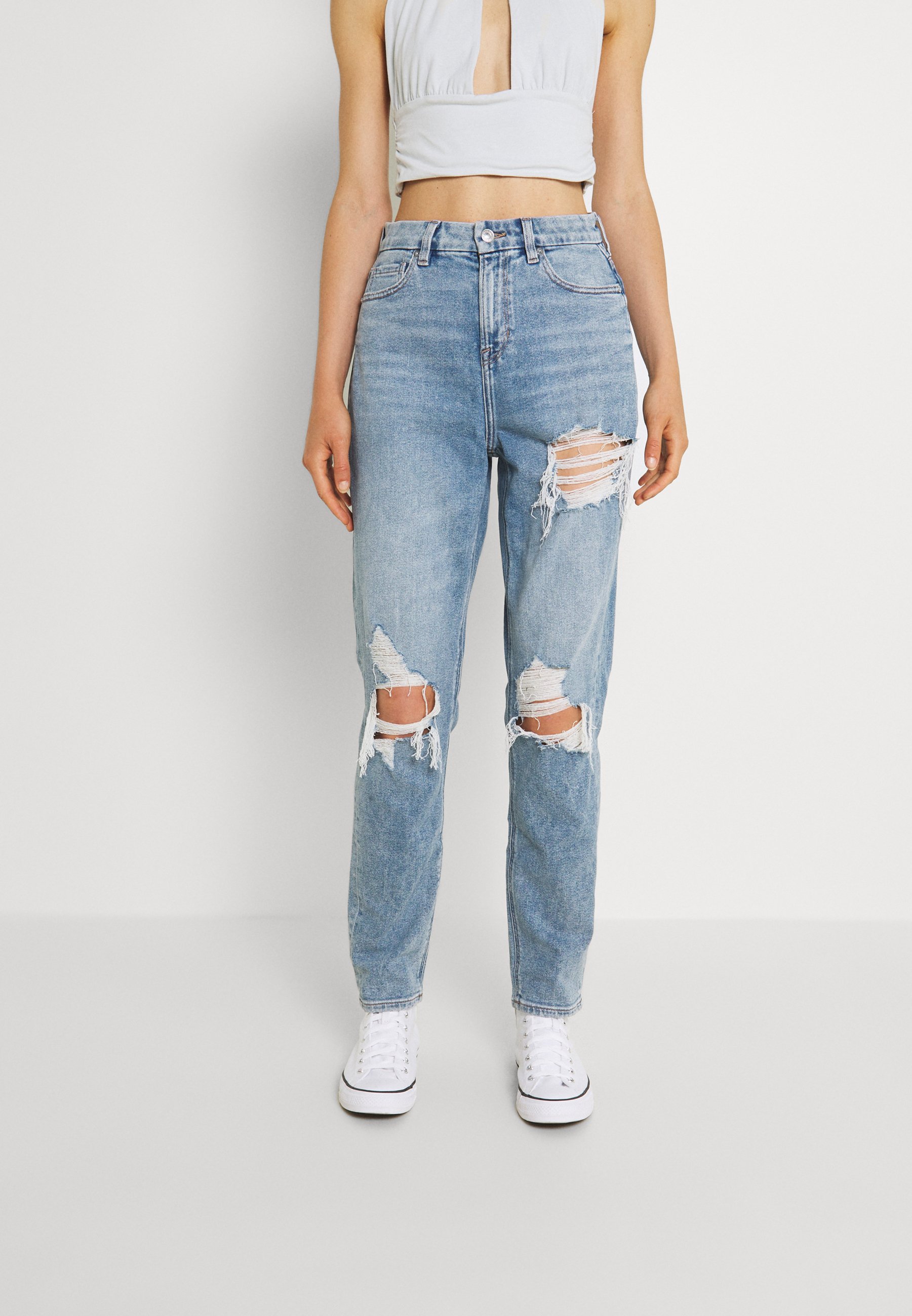 American Eagle CURVY MOM JEANS - Vaqueros boyfriend - blue breeze/blue  denim - Zalando.es