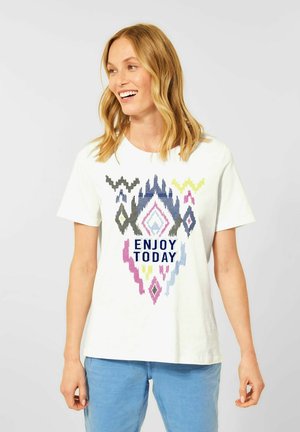 IKAT - Print T-shirt - weiß