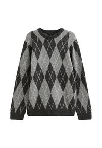 ARGYLE CREW NECK - Pullover - light grey