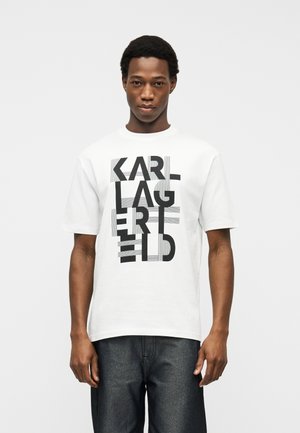 CREW NECK - Print T-shirt - white