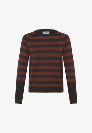 b.young, BYMMORLA LONG CUFF - Striktrøje - smoked parika java stripe