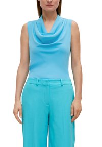 comma MIT WASSERFALL-AUSSCHNITT - Top - türkis