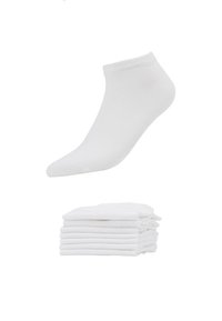 7 PACK - Strumpor - white
