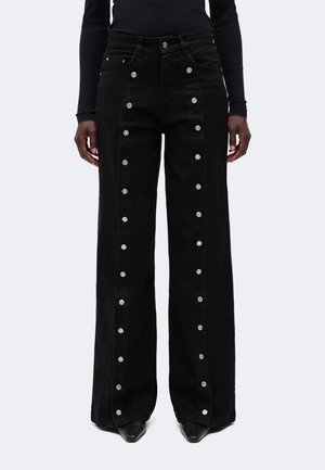 2nd Day, 2NDTYLON - Дънки с широк крачол - black denim