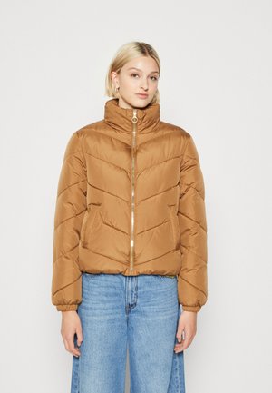 SHORT PADDED  - Winterjacke - toasted coconut/gold